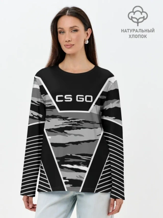 Лонгслив женский. Хлопок / CS:GO