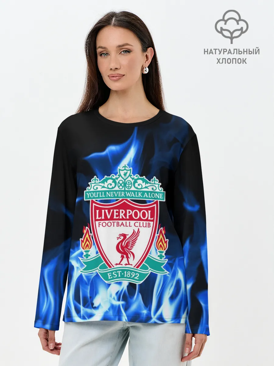 Лонгслив женский. Хлопок / LIVERPOOL