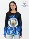 Лонгслив женский. Хлопок / MANCHESTER CITY