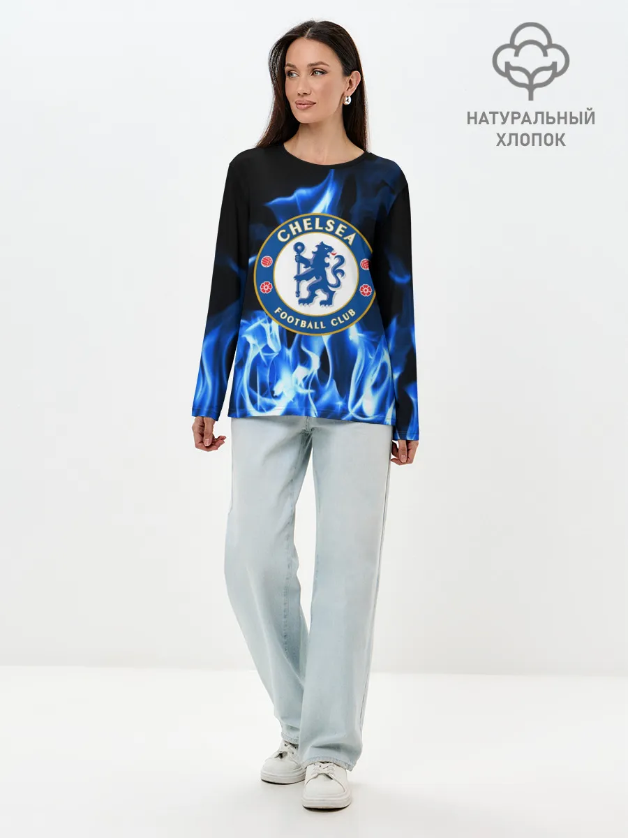 Лонгслив женский. Хлопок / CHELSEA
