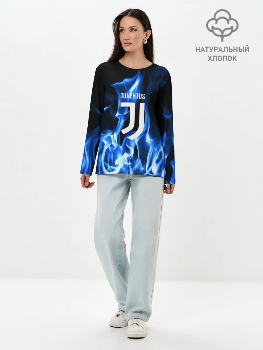 Лонгслив женский. Хлопок / JUVENTUS