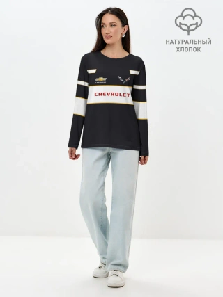 Лонгслив женский. Хлопок / Chevrolet