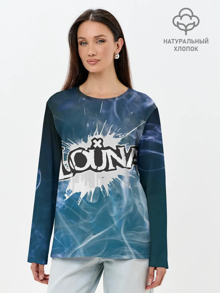 Лонгслив женский. Хлопок / Луна