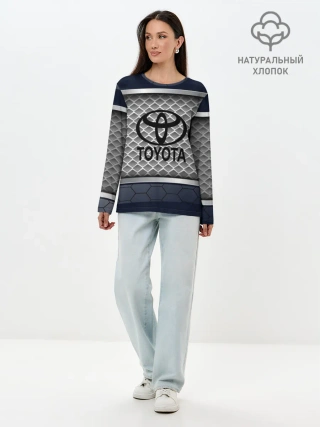 Лонгслив женский. Хлопок / TOYOTA SPORT
