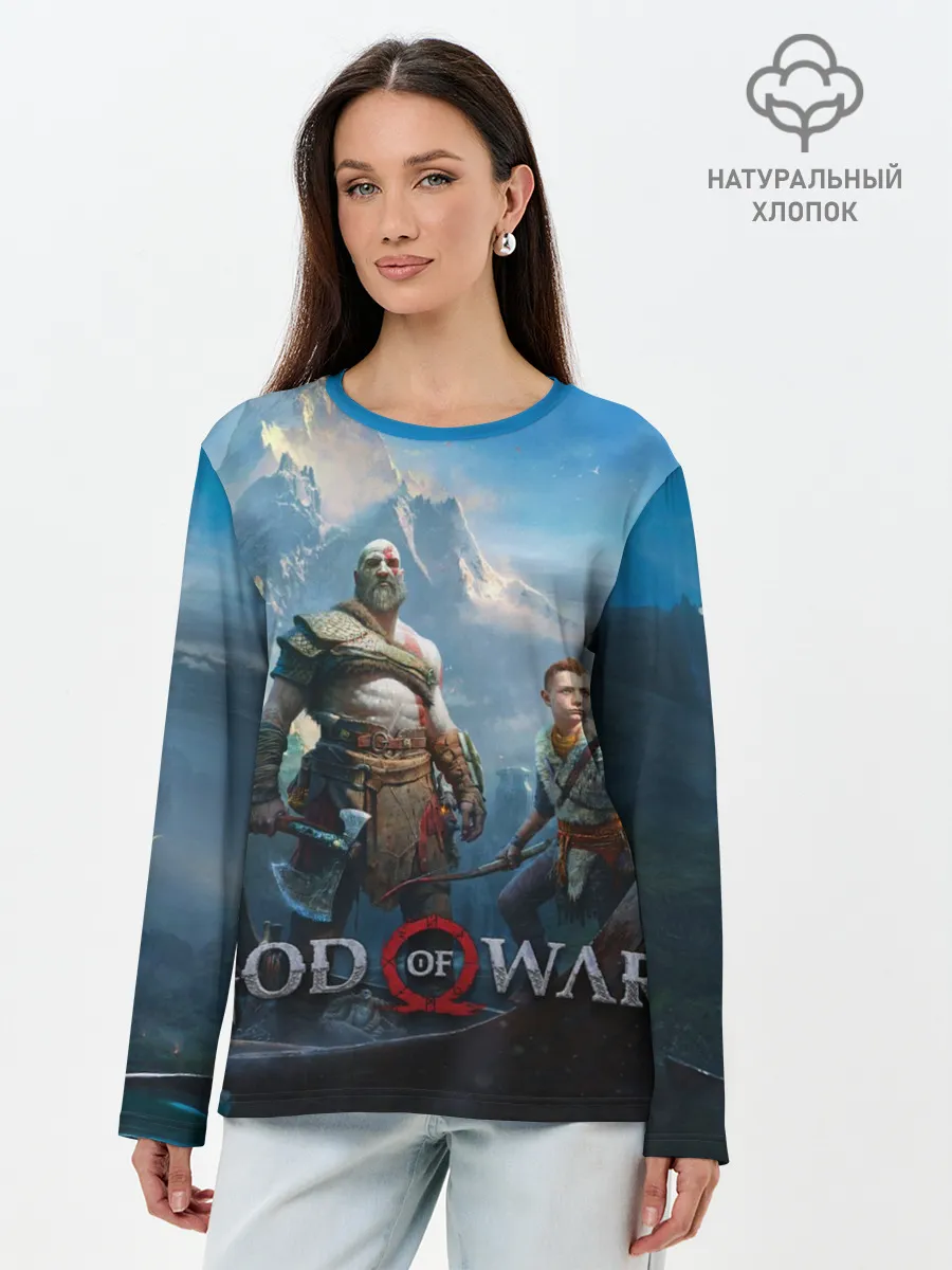 Лонгслив женский. Хлопок / God of War