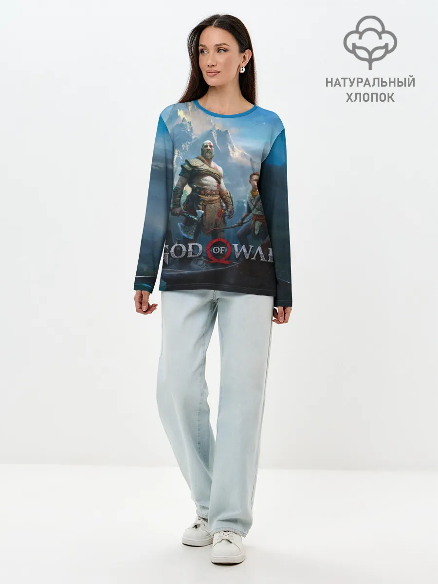 Лонгслив женский. Хлопок / God of War