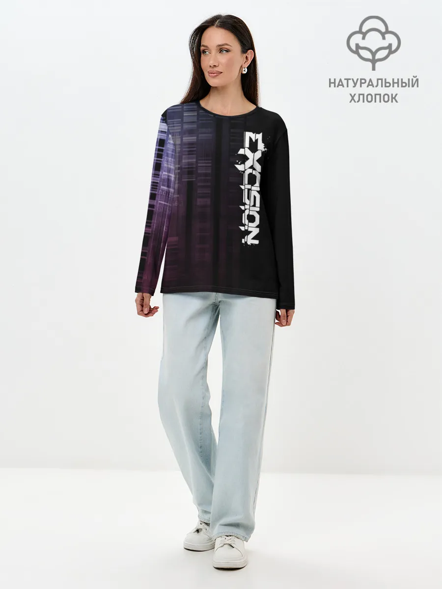 Лонгслив женский. Хлопок / EXCISION JEFF ABEL.