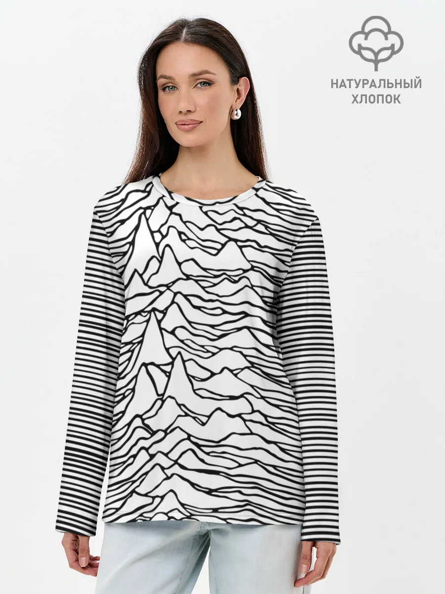 Лонгслив женский. Хлопок / White