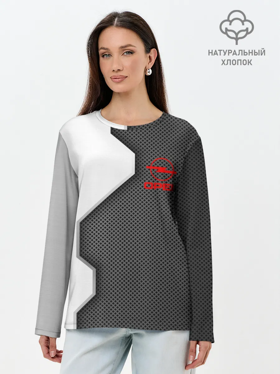 Лонгслив женский. Хлопок / Opel sport uniform auto