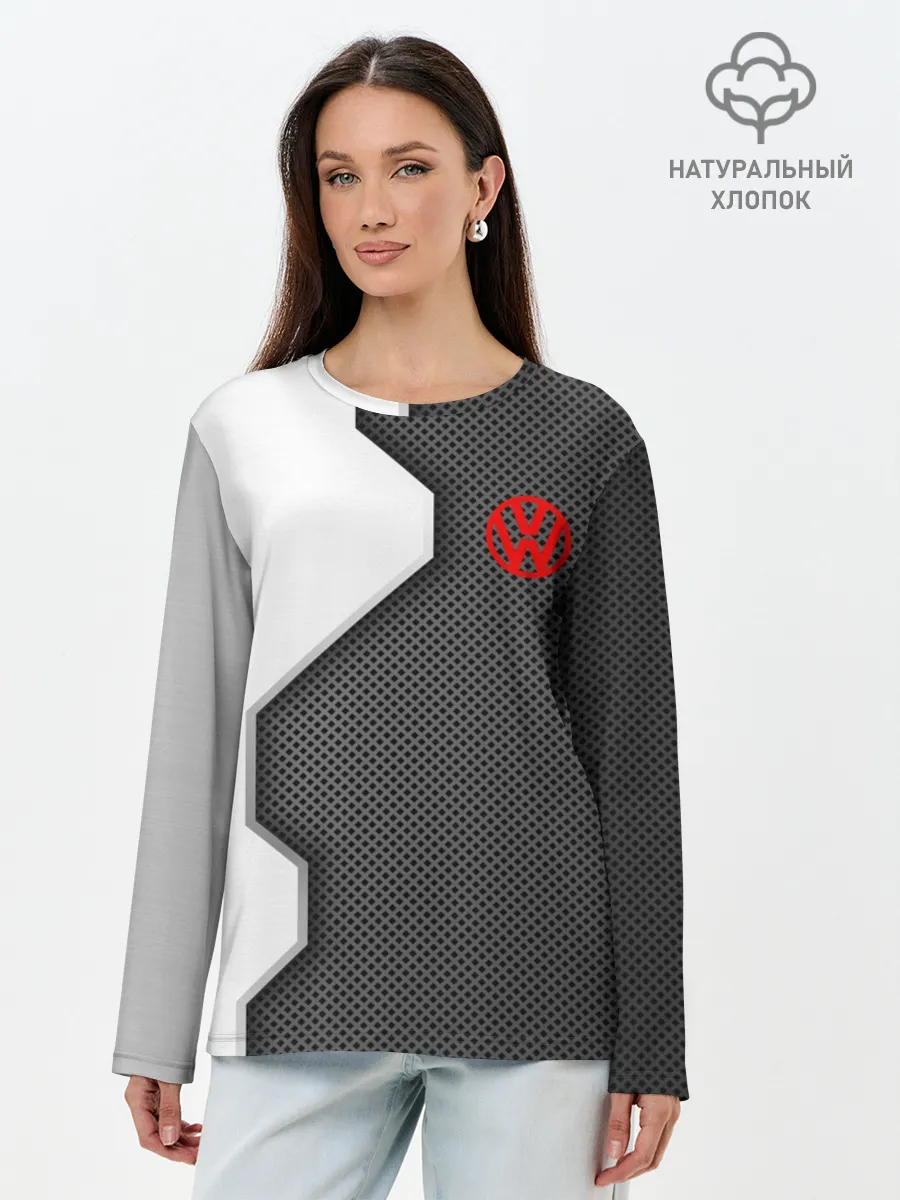 Лонгслив женский. Хлопок / Volkswagen sport uniform auto