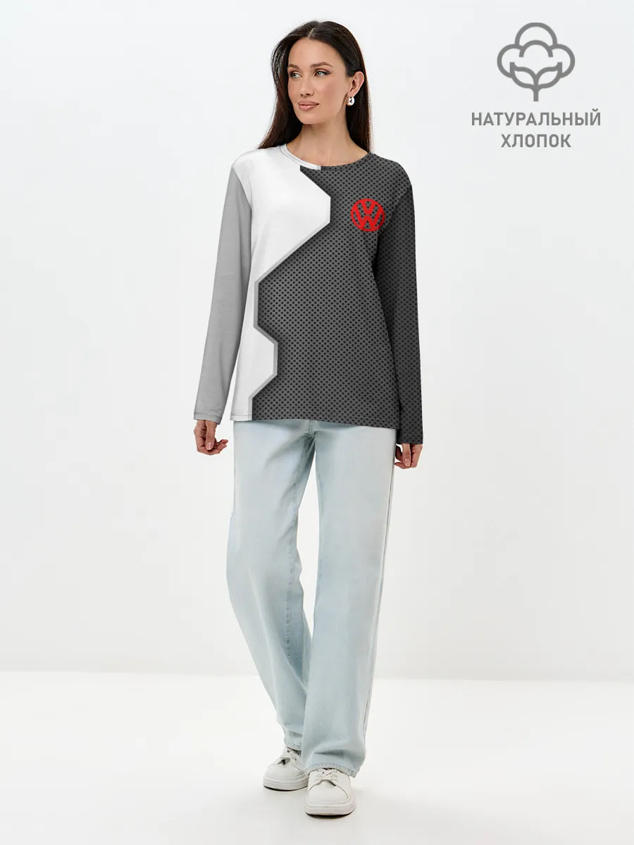 Лонгслив женский. Хлопок / Volkswagen sport uniform auto