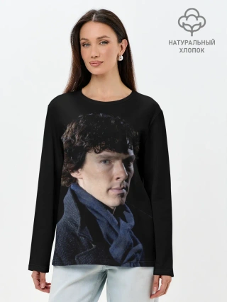 Лонгслив женский. Хлопок / Sherlock