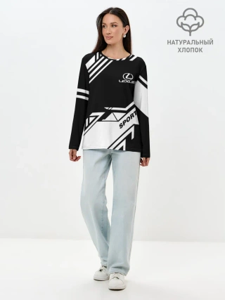 Лонгслив женский. Хлопок / LEXUS SPORT