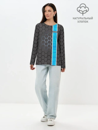 Лонгслив женский. Хлопок / Hyundai