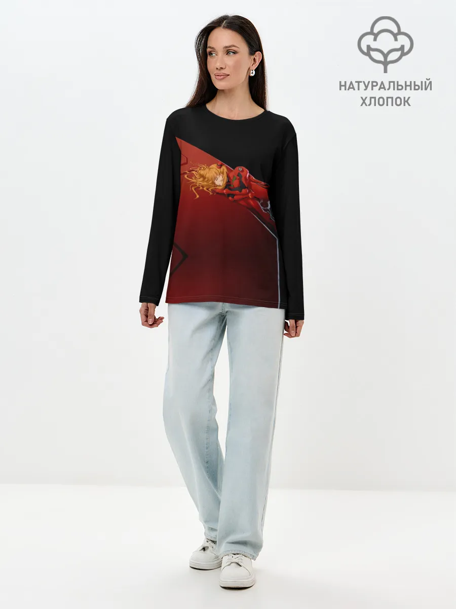 Лонгслив женский. Хлопок / Asuka Langley Soryu