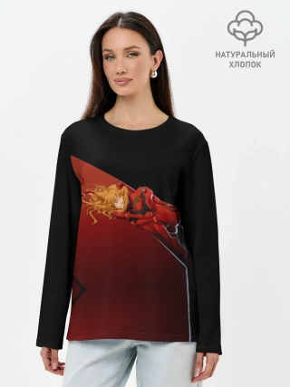 Лонгслив женский. Хлопок / Asuka Langley Soryu