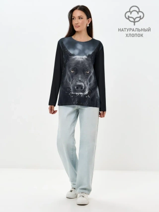 Лонгслив женский. Хлопок / Dark Dog