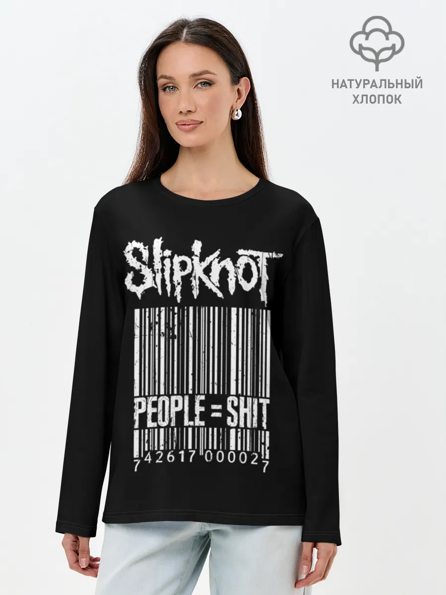 Лонгслив женский. Хлопок / Slipknot People