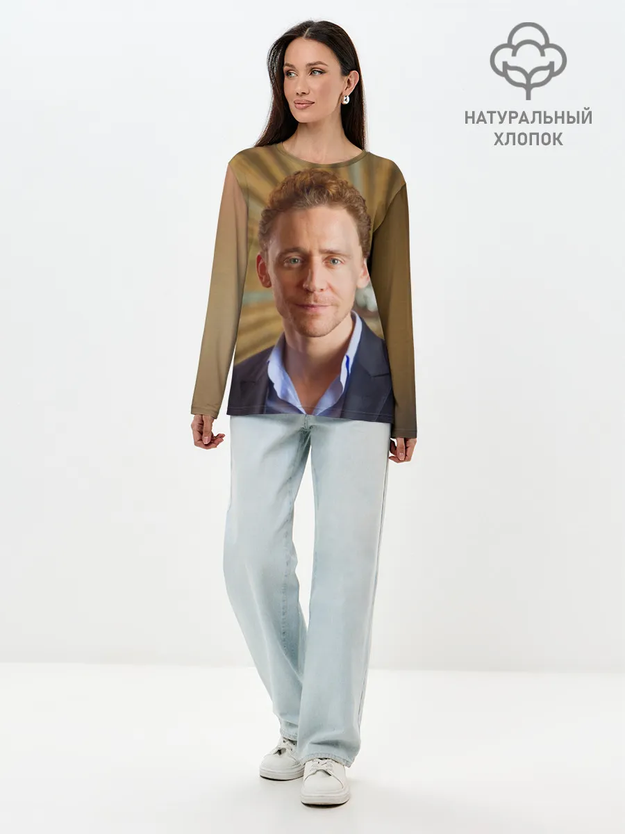 Лонгслив женский. Хлопок / Томми