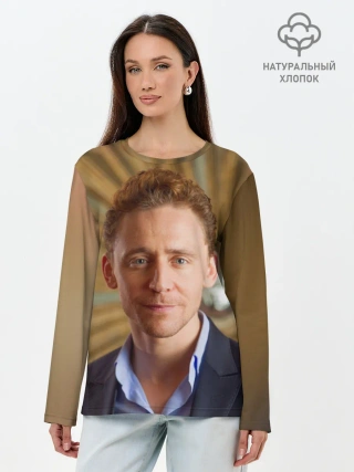 Лонгслив женский. Хлопок / Томми