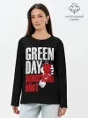 Лонгслив женский. Хлопок / Green Day American Idiot