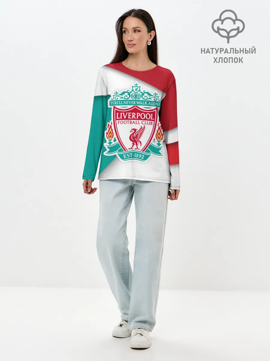 Лонгслив женский. Хлопок / Ливерпуль формы