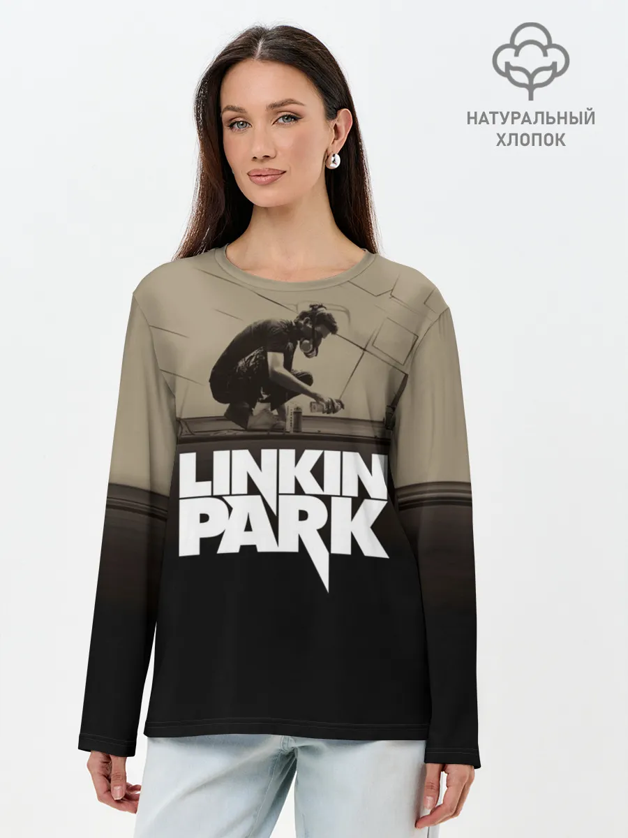 Лонгслив женский. Хлопок / Linkin Park Meteora