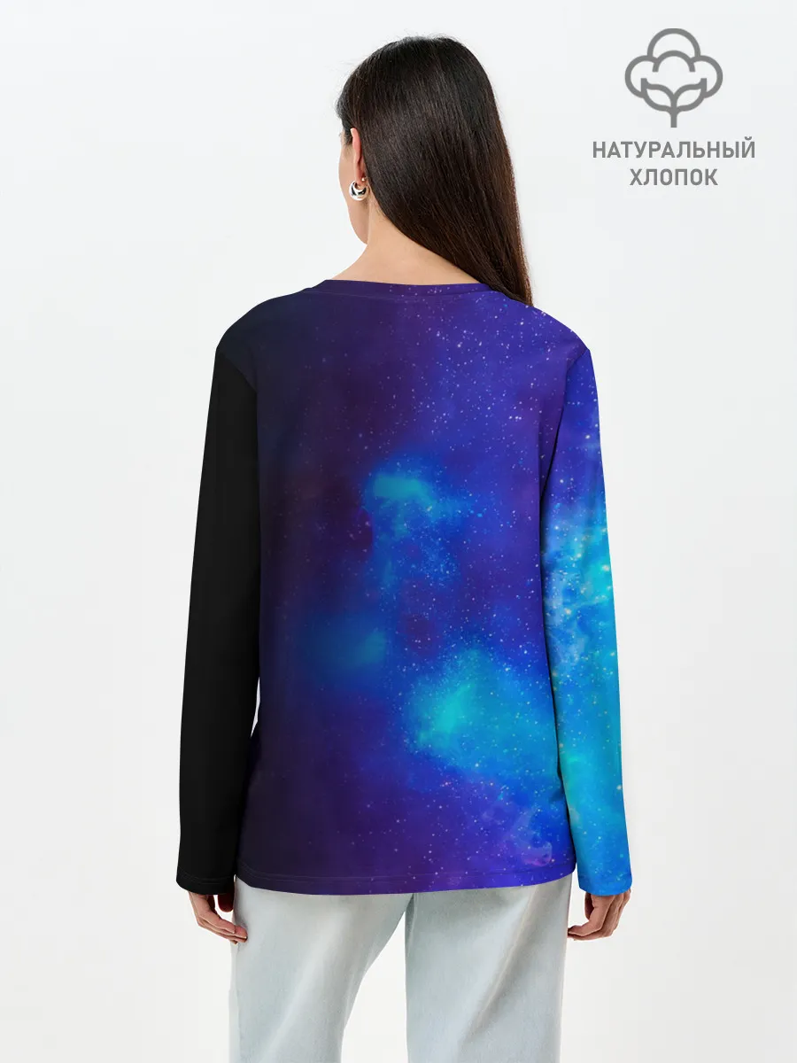 Лонгслив женский. Хлопок / ACDC