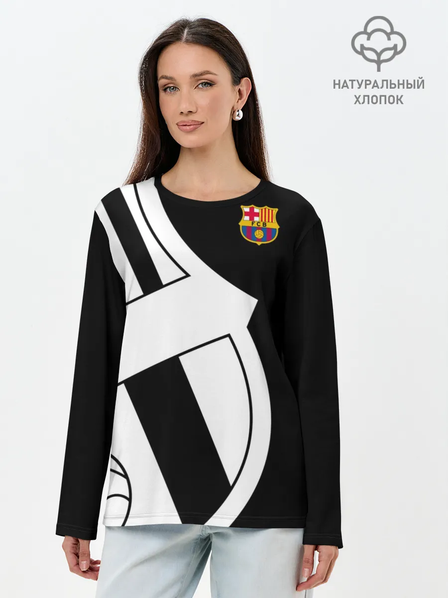 Лонгслив женский. Хлопок / Barcelona Exclusive