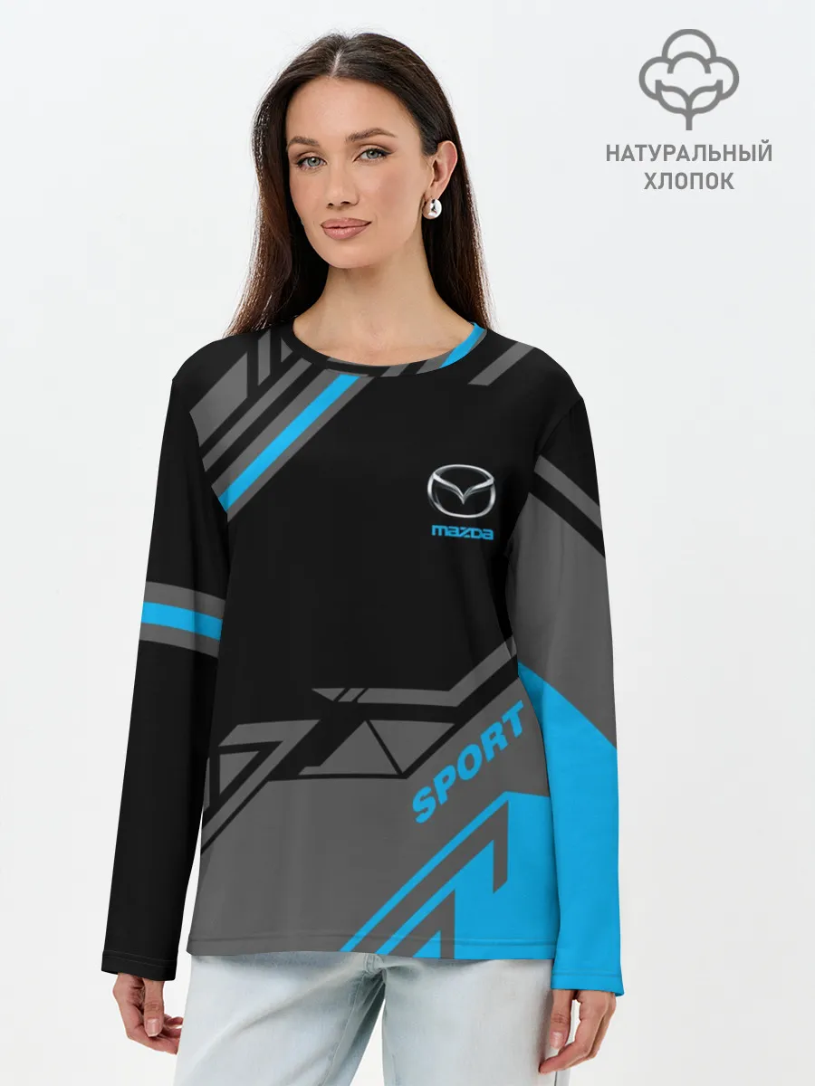 Лонгслив женский. Хлопок / MAZDA SPORT