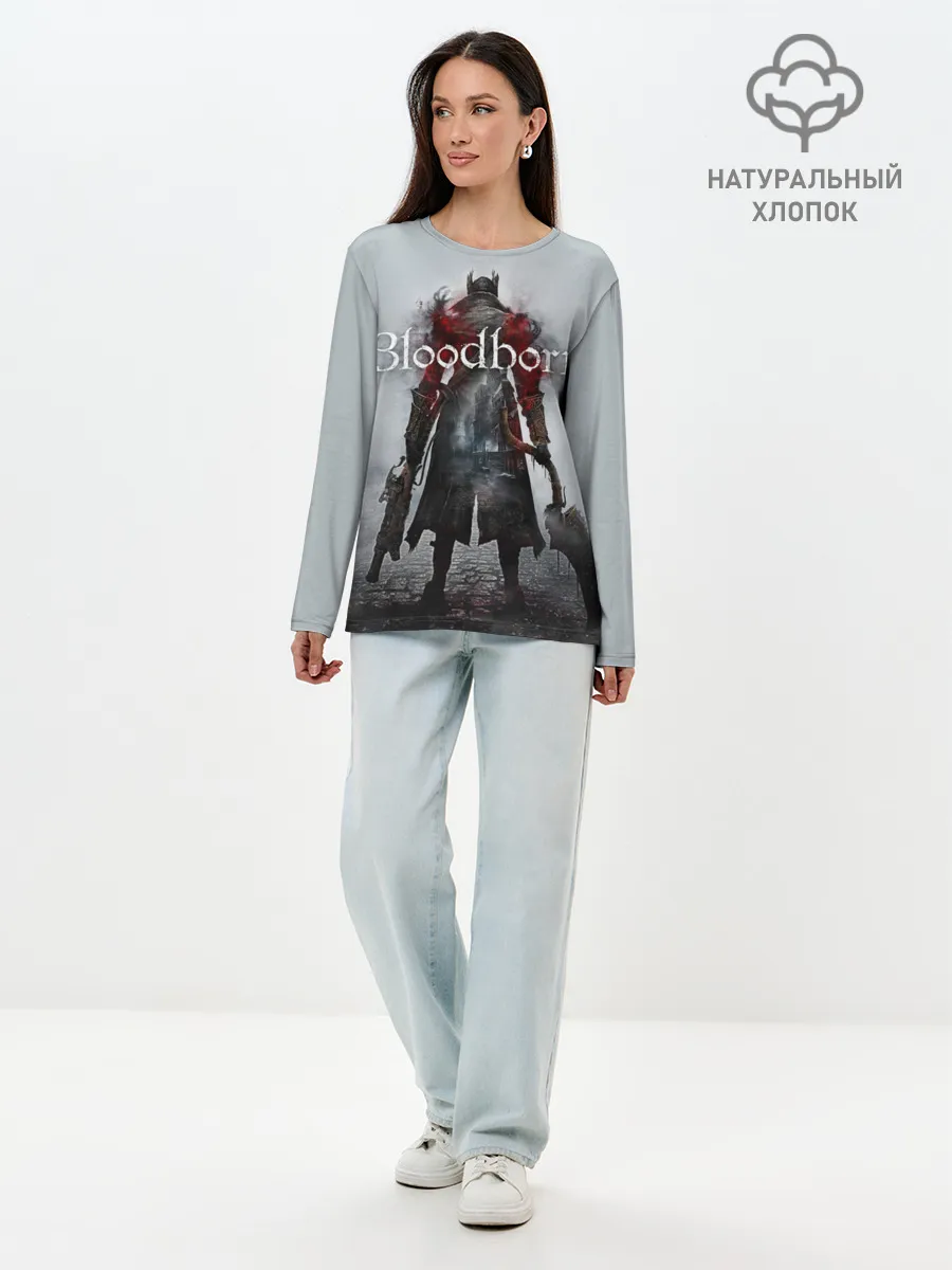 Лонгслив женский. Хлопок / Bloodborne