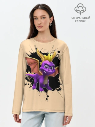 Лонгслив женский. Хлопок / Spyro