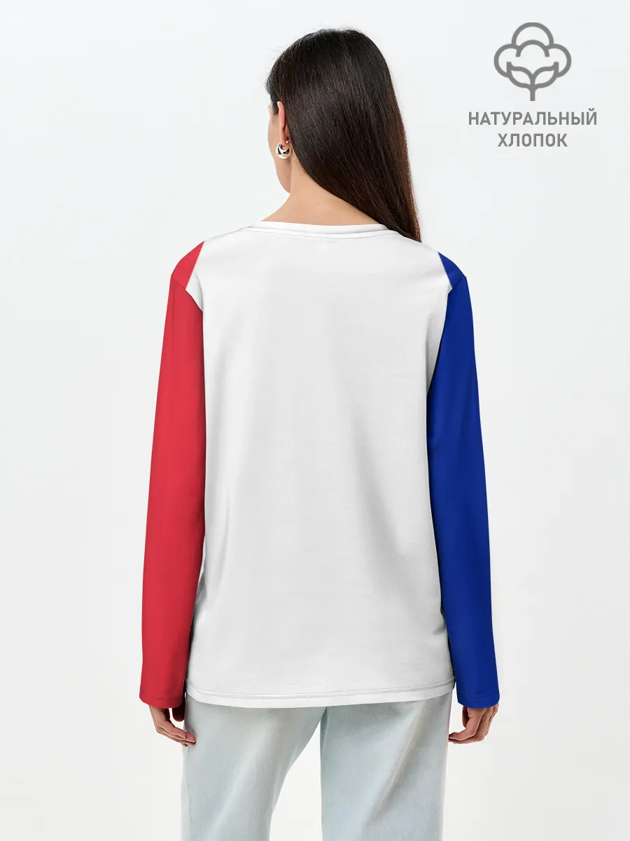 Лонгслив женский. Хлопок / Сборная Франции