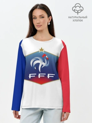 Лонгслив женский. Хлопок / Сборная Франции