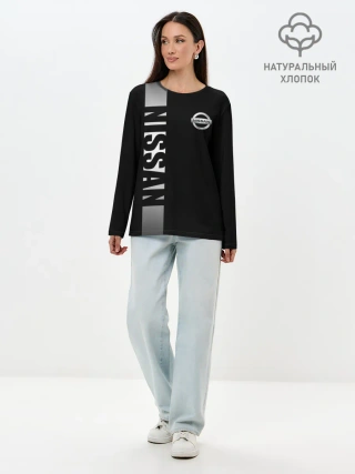 Лонгслив женский. Хлопок / NISSAN SPORT