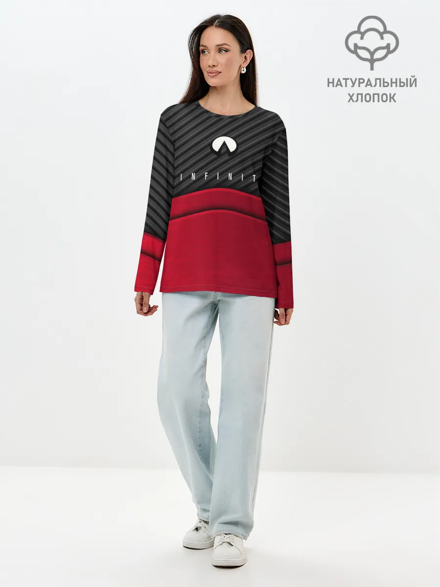 Лонгслив женский. Хлопок / INFINITI