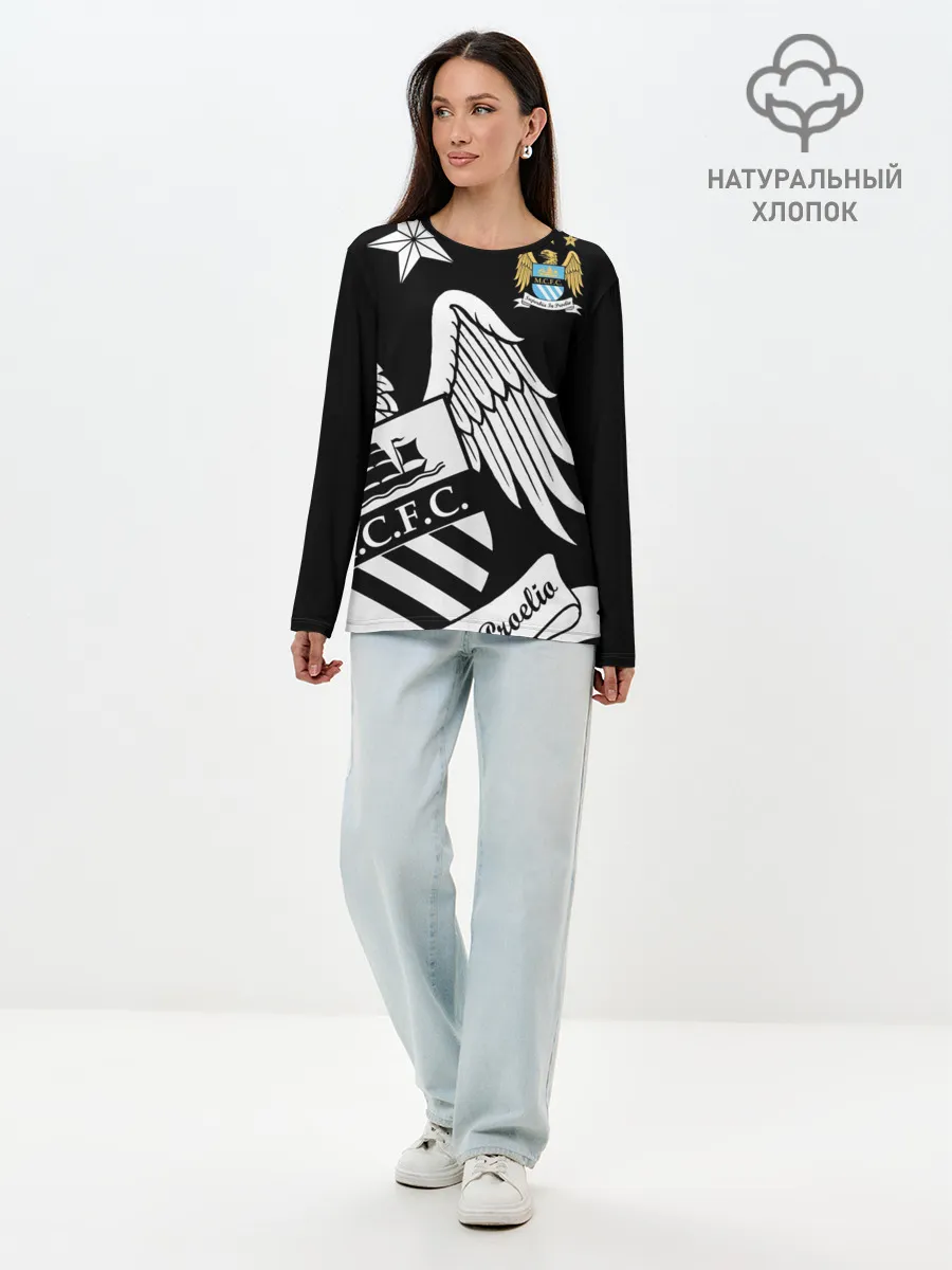 Лонгслив женский. Хлопок / Manchester City Exclusive