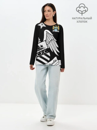 Лонгслив женский. Хлопок / Manchester City Exclusive