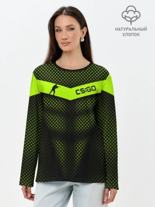 Лонгслив женский. Хлопок / CS:GO
