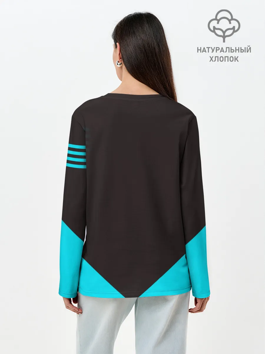 Лонгслив женский. Хлопок / volleyball