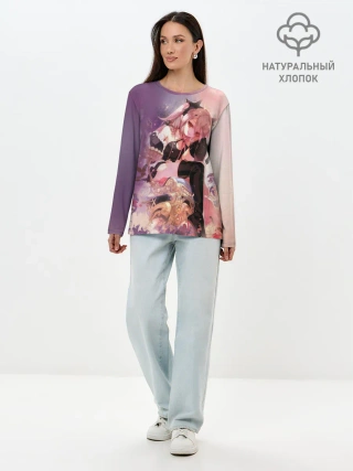 Лонгслив женский. Хлопок / Kururu