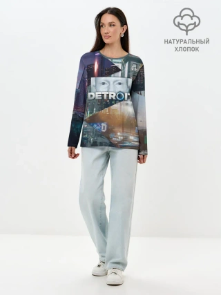 Лонгслив женский. Хлопок / Detroit: Become Human