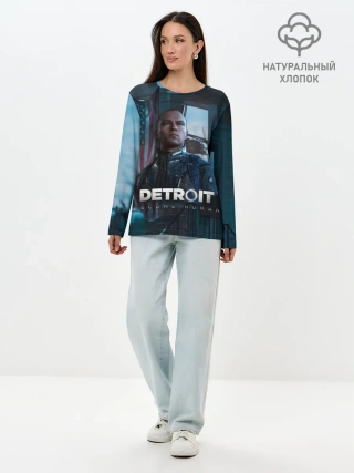 Лонгслив женский. Хлопок / Detroit: Become Human - Markus