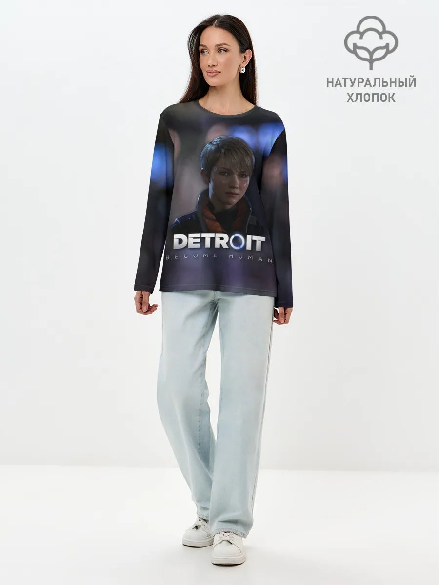 Лонгслив женский. Хлопок / Detroit: Become Human - Kara