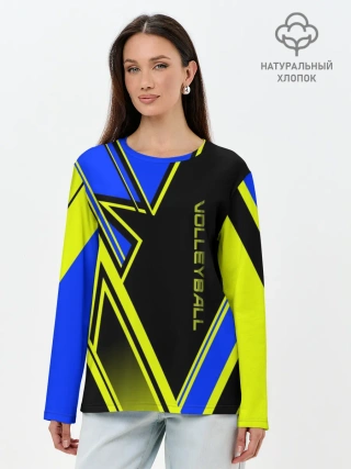 Лонгслив женский. Хлопок / Volleyball