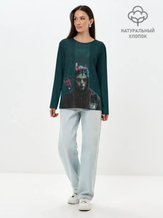 Лонгслив женский. Хлопок / Mr. Robot