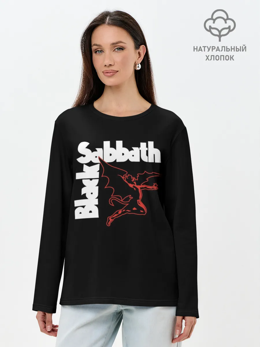 Лонгслив женский. Хлопок / BLACK SABBATH.