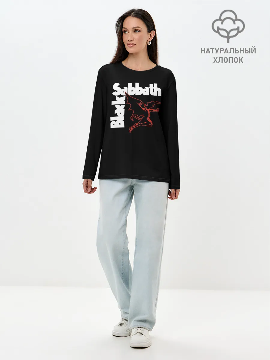 Лонгслив женский. Хлопок / BLACK SABBATH.