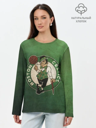 Лонгслив женский. Хлопок / Бостоон