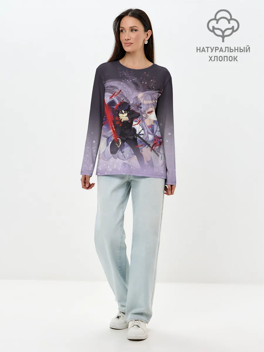 Лонгслив женский. Хлопок / Seraph of the End